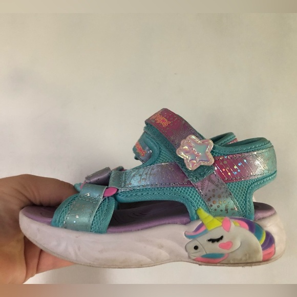 Skechers Sz 10 Girls Sandals - Picture 2 of 5